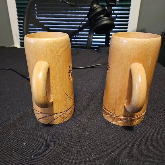 Authentic Bamboo Tiki Jamakan Mugs - Picture 3 of 8